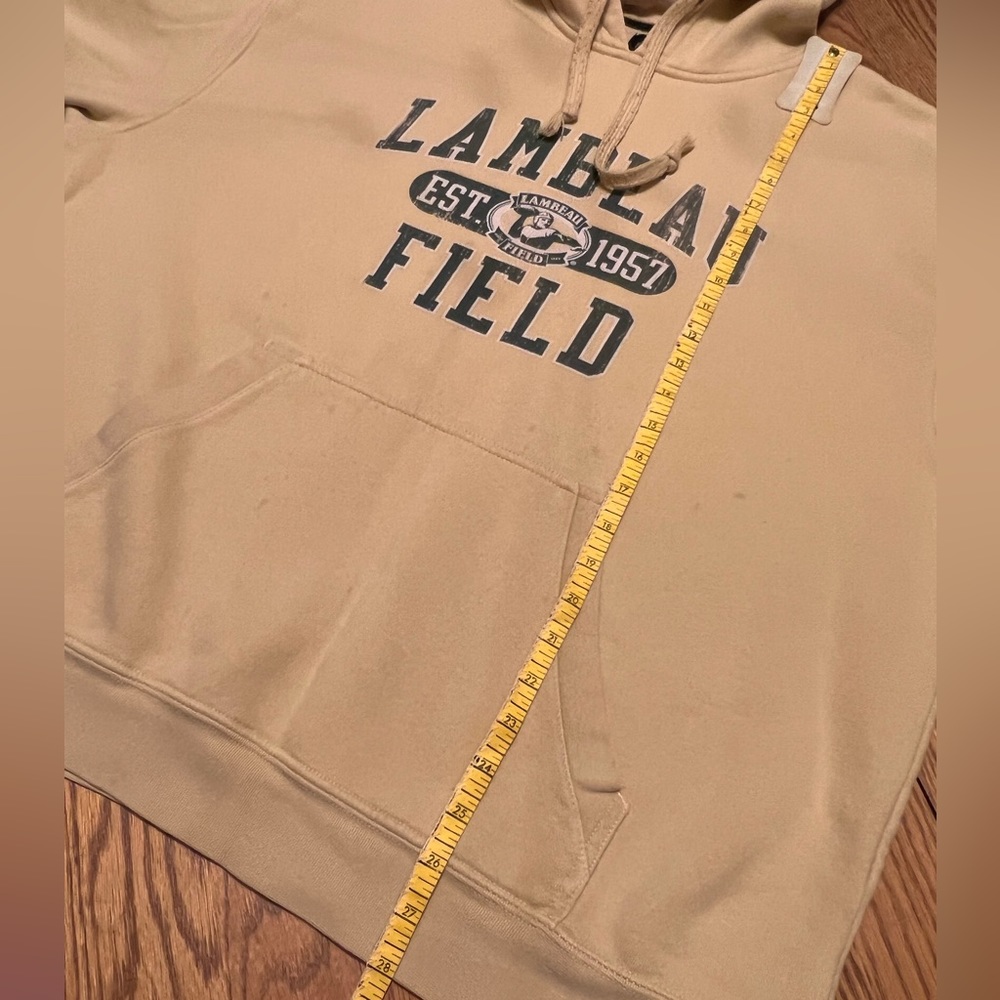 ‼️SOLD‼️ PACKERS Hoodie- LAMBEAU FIELD -in Gold/Green- Unisex- XXL 🏈 - Picture 9 of 16